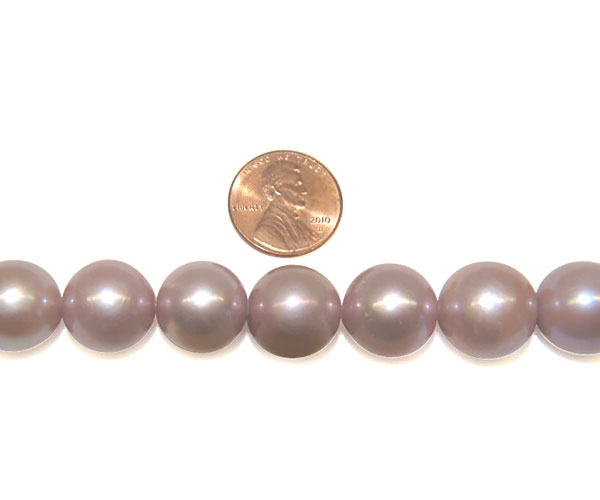 Large Hole Pearls Beads AAA Genuine Freshwater Pink Pearl 15mm