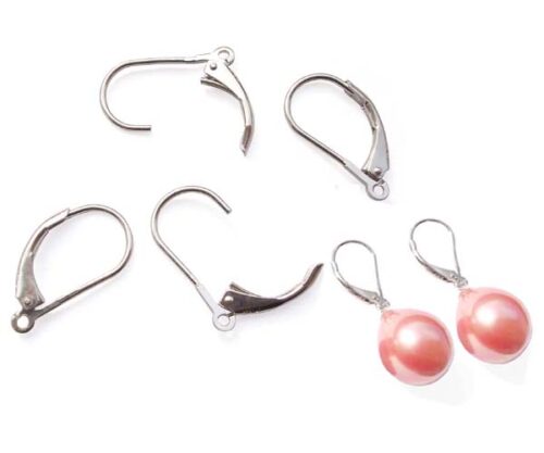 925 Sterling Silver Leverback Earring Setting