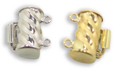 14K YG or WG for Two Row Pearls Clasps