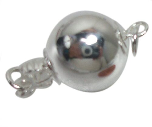 10mm 925 Silver Polished Ball Clasp
