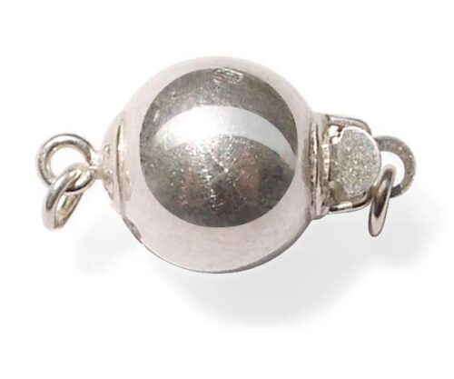 10mm 925 Silver Polished Ball Clasp