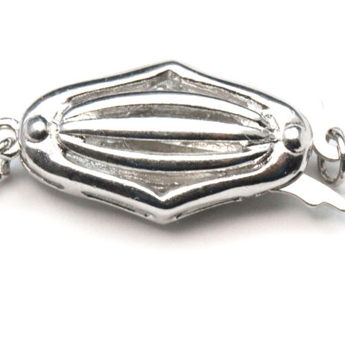 925 Sterling Silver Diamond Shaped Clasp