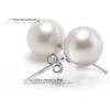 7-8mm AAA- Truly Round Pearl Stud Earrings 925 Silver