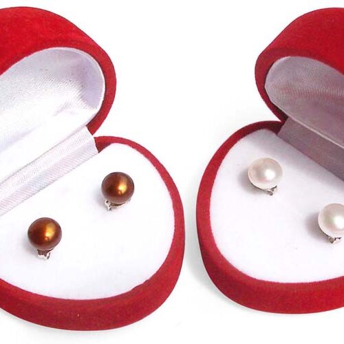8-9mm real pearl silver studs earrings