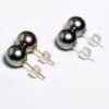 10-11mm tahitian pearl stud earrings