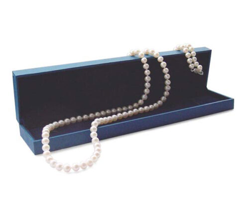 36inch Long Round Pearl Necklace 925 Silver