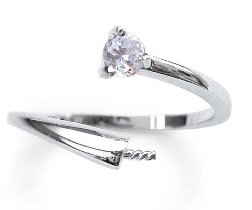 925 SS Adjustable Sized Ring Setting