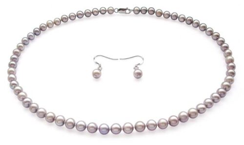 Grey Colored Pearl Set