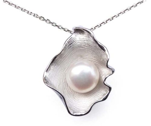 White 10mm Pearl Sturdy 925 SS Pendant