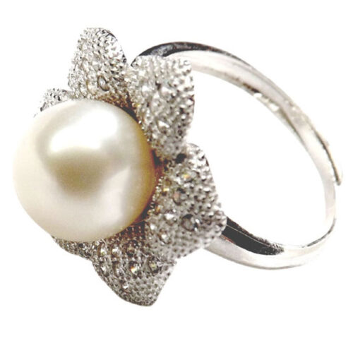 925 sterling silver pearl ring