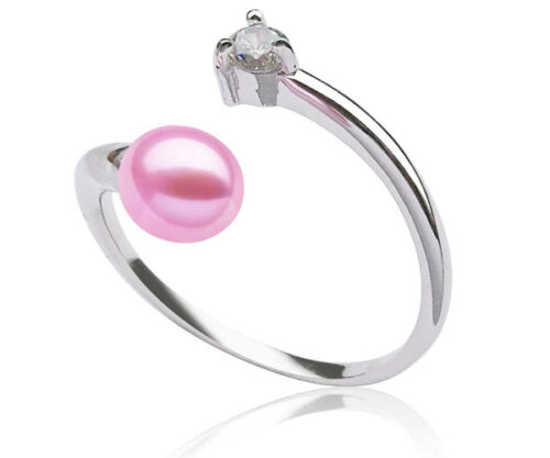 Baby Pink 5-6mm Adjustable Sized Pearl Ring