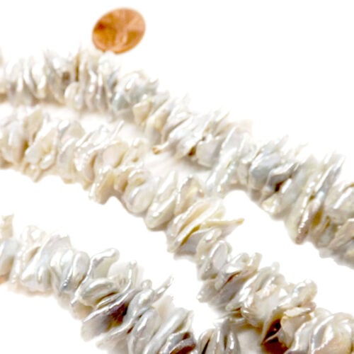 10-20mm keshi pearl strands center drilled