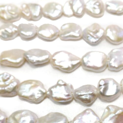 White 15-20mm Huge Baroque Pearls with 2.5mm Holes