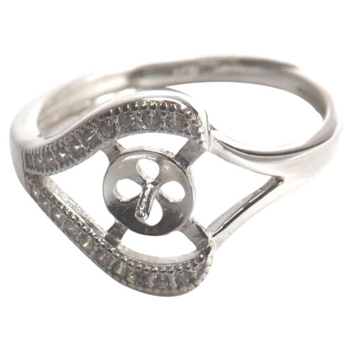 925 sterling silver pearl ring setting