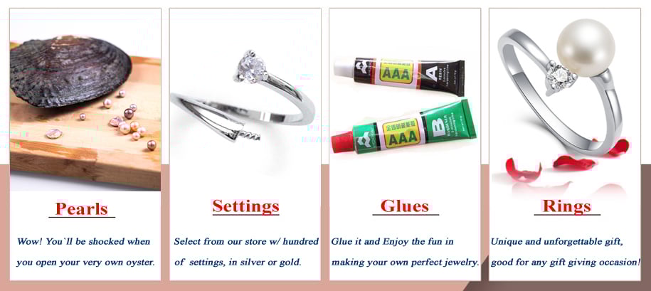 pearls ring settings
