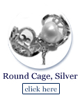 round pearl cage in sterling silver round pearl cage in sterling silver