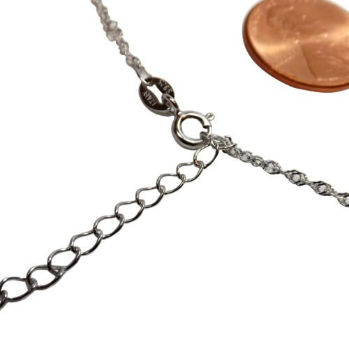 925SS Spiral Chain with 1.5" Extension