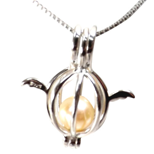 large round pearl cage holder