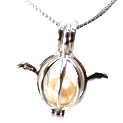 large round pearl cage holder