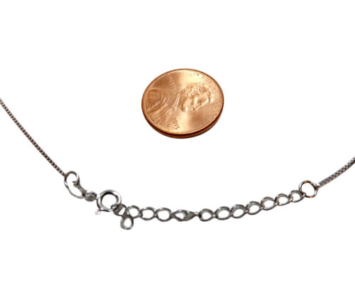 sterling silver box chain with extension