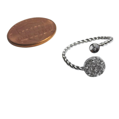 Silver Adjustable Ring Setting