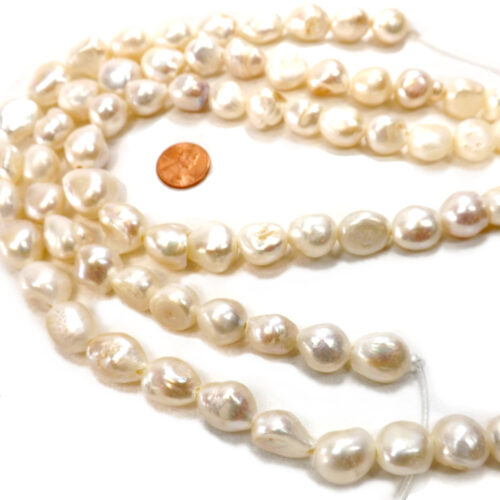 large 14x16 white baroque pearls