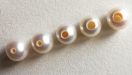 round pearls strands with larger hole round pearls strands with larger hole