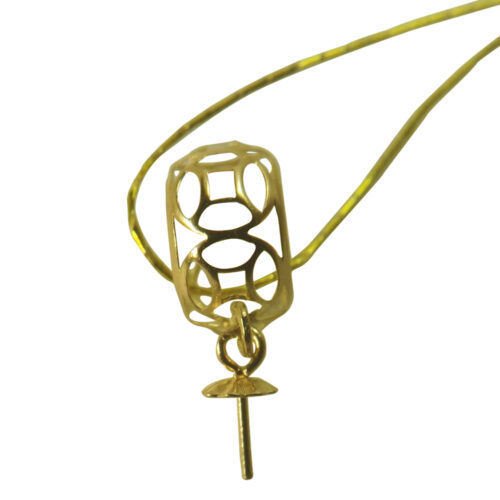 18k yellow gold pendant setting
