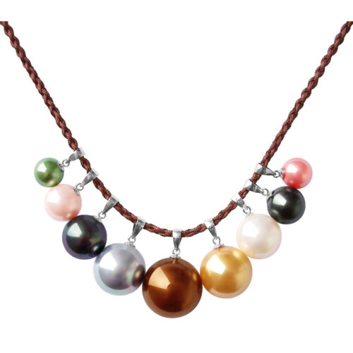 various colored and sized pearl pendant