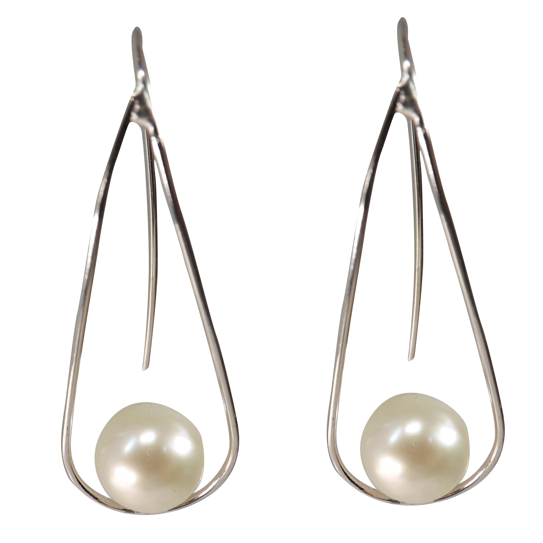 Details 67+ sterling silver pearl earrings dangle super hot