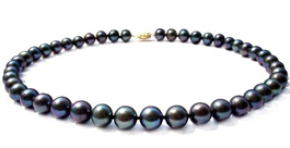 Round Black Pearls