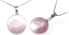 Coin Pearl Pendant Coin Pearl Pendant