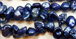 Blue Colored Nice Quality Keshi Pearls Blue Colored Nice Quality Keshi Pearls