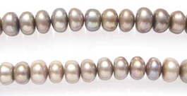 10-11mm Grey Button Pearls