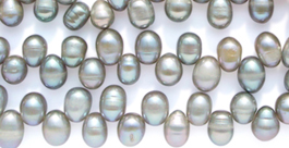 Grey Peanut Pearls