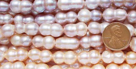 High Quality 9x16mm Peanut Pearl Strand Length Drilled