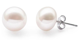 11-11.5mm AAA Pearl Earrings in 925 Silver