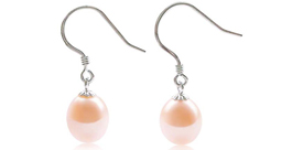 8-9mm Drop Pearl 14K Gold Earrings