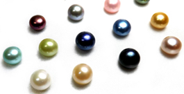7-8mm Half-Drilled AA Quality Button Pearl in All Colored Pearls 7-8mm Half-Drilled AA Quality Button Pearl in All Colored Pearls