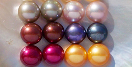 8-9mm AA Quality Loose Button Pearls Half Drilled Various Colors