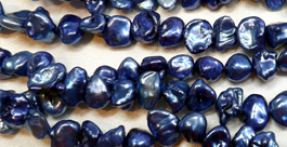 Blue Colored Nice Quality Keshi Pearls