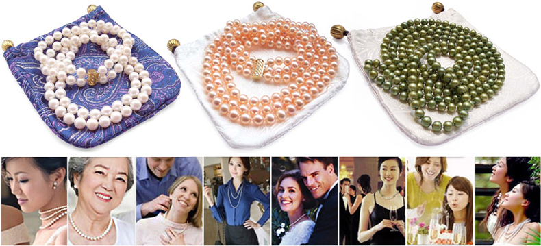 3-row pearl necklace