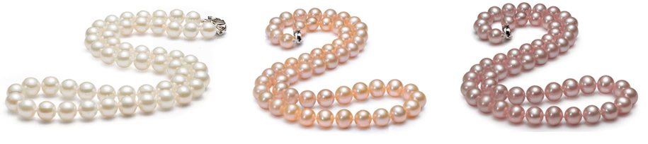 colored pearl necklaces