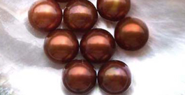 9.5-10mm AA+ Loose Round Fully-Drilled Pearl in Chocolate Color