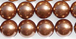 12mm Chocolate Southsea Shell Pearl Strands