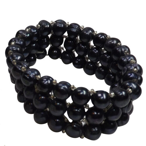 3 row black pearl bracelet