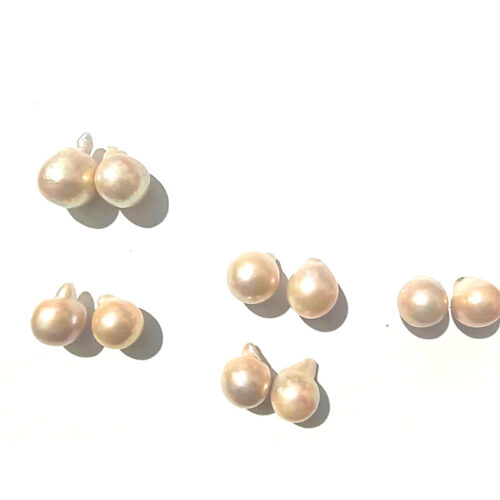 pink pearls in irregular shape