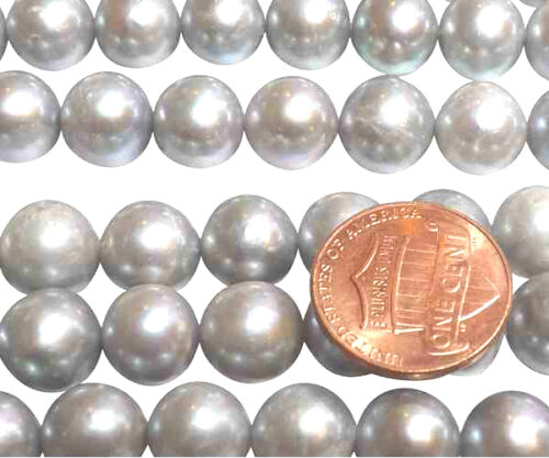 round grey pearl with larger hole