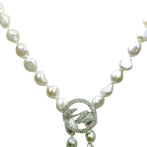 925 Sterling Silver Brooch as Necklace Shortener & Pendant