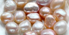 Multi Color 10-11mm Untreated Loose Baroque Pearls Sold by Ounce